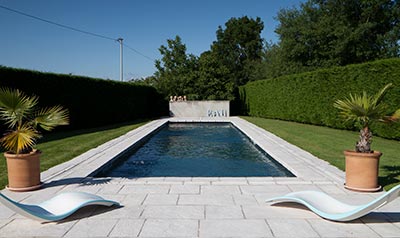 Traditional rectangular pool